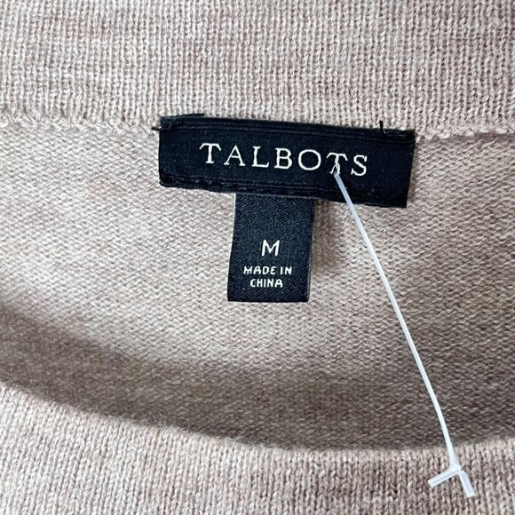 Talbots Lambswool Blend Crewneck Sweater with beading- Size‎ M NWOT - Picture 3 of 5